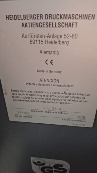 Heidelberg GTO ( modelo Print Master ) 52-4 - Image 5