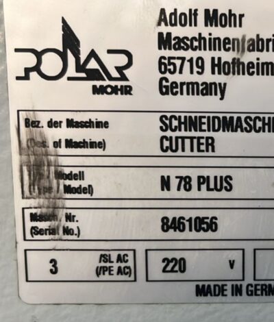 Guilhotina Polar N 78 Plus - Imagem 4
